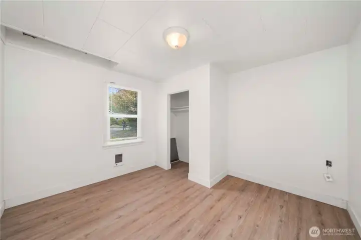 Here is the 2nd bedroom at the end of the living space