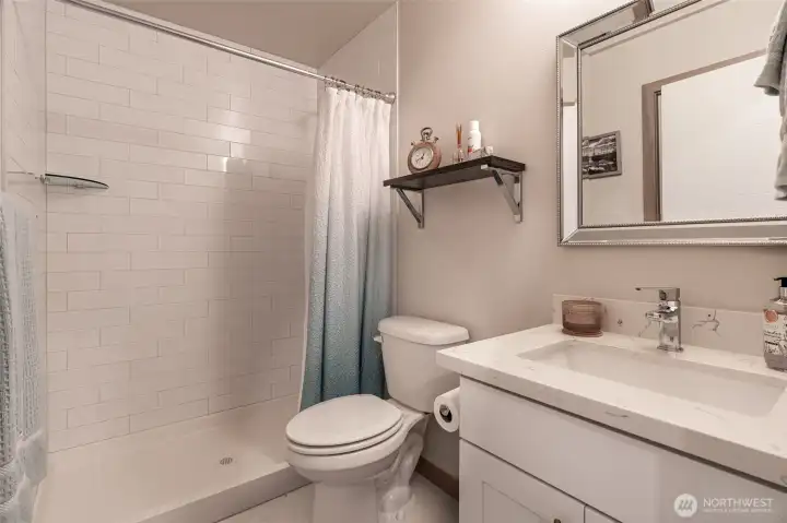 3/4 bathroom on the main floor!