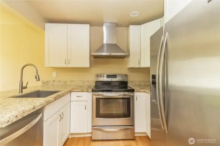 Open concept kitchen and living space