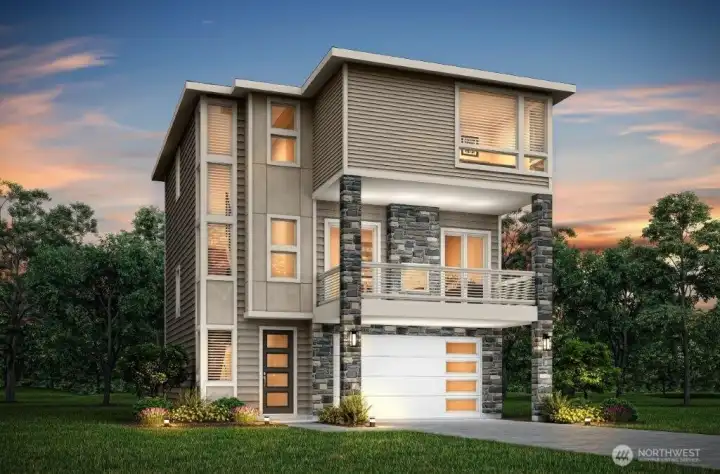 Example of the Braeburn floor plan to be located at 9513 38th Street E