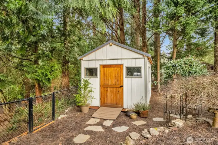 Garden shed.