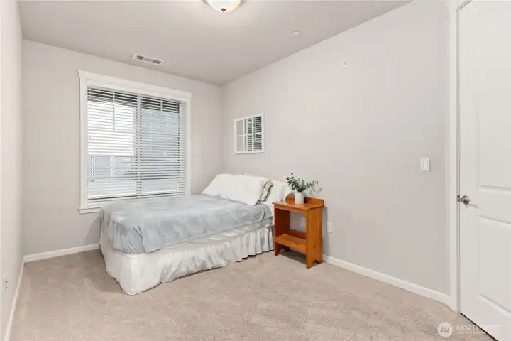 Large spacious third bedroom.