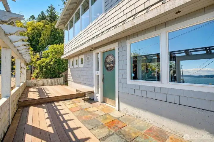 Entry Patio to your Iconic Camano Island Home~