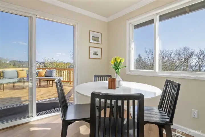 New deck off the kitchen