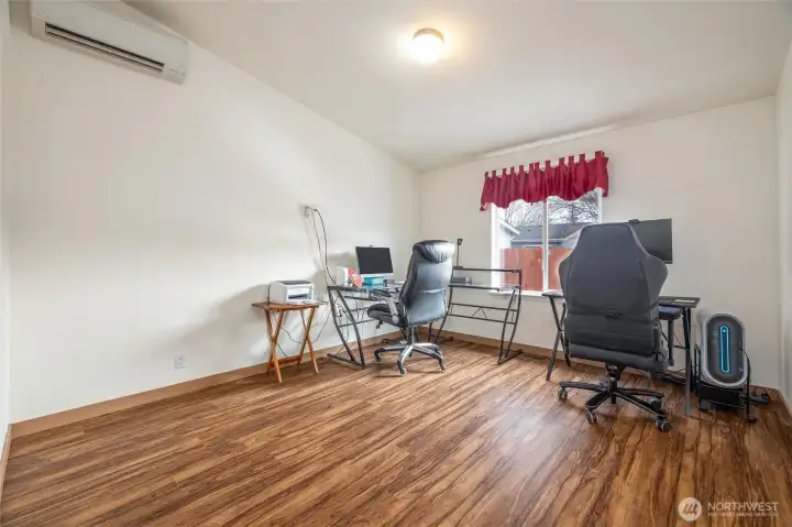 Bedroom #1 - w/ heat pump unit providing A/C