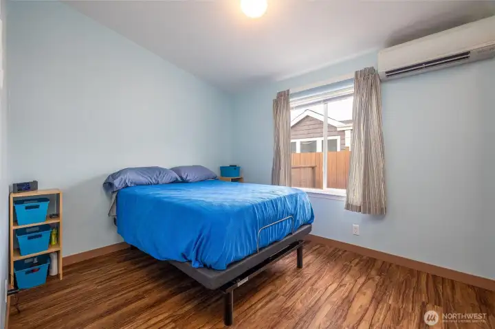 Bedroom #2 - also with it's own heat pump unit w/ A/C