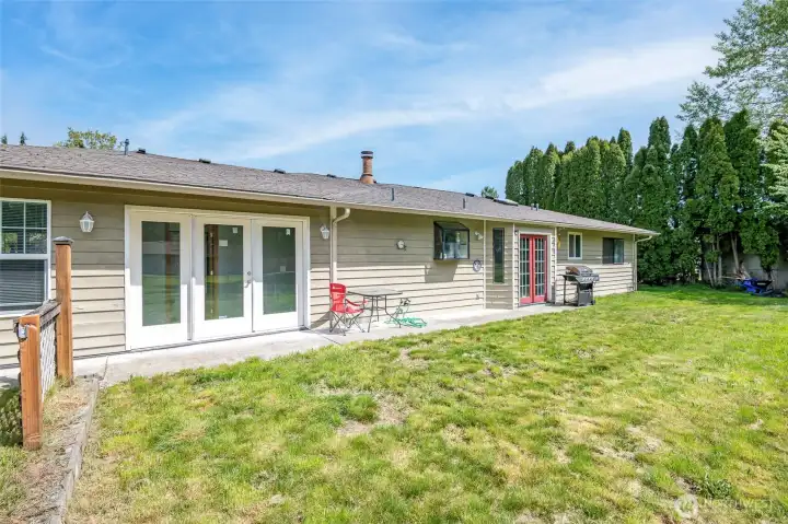 Nice size backyard!  Alot of potential back here!