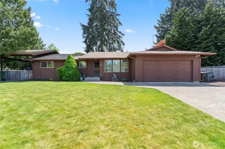Front facing view of this beautiful home!