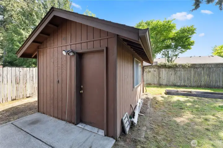 Storage building would be great as a workshop too!