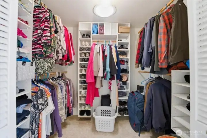 Primary closet