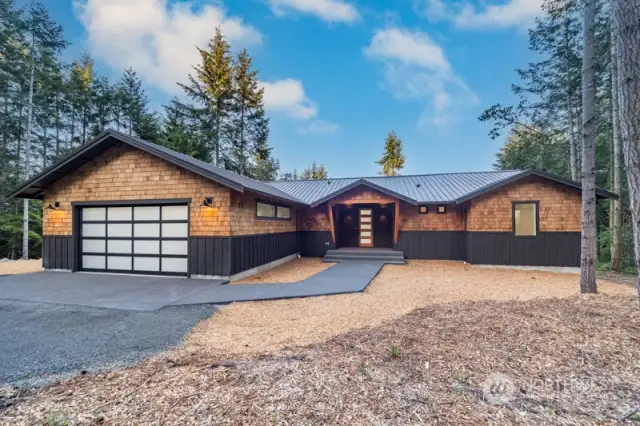 Beautifully Sited on 4.96 Acres in Discovery Bay Ridge, a community of custom homes within 15 minutes of Port Townsend.  This one also comes with those arresting Cascade Mountain Views!