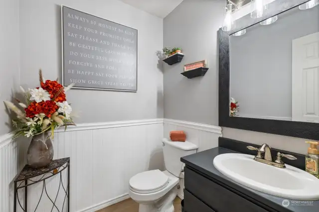 Powder room on main floor