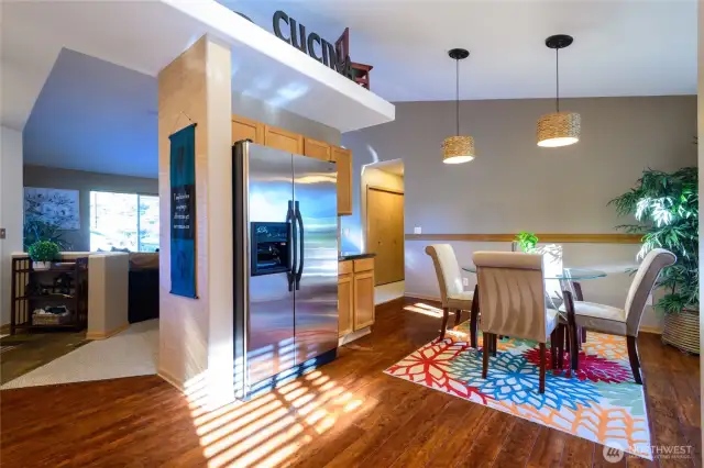 Kitchen with formal eating area, plenty of storage and flexibility.