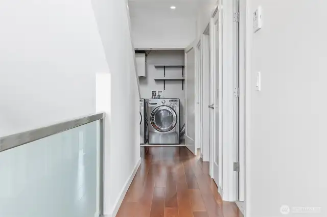 2nd floor - Hallway with Laundry closet at the end.