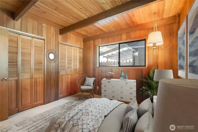 2nd main level has 2 large closets