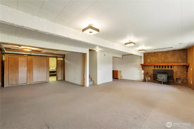 Daylight basement family room View3