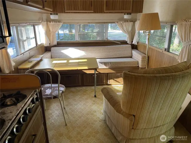 Plenty of windows up front to let the sunshine in!