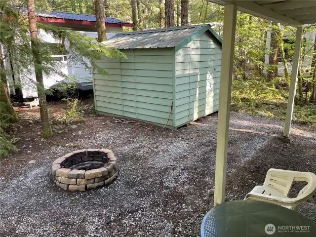 Shed in back of property.