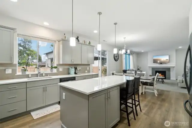 Spacious Kitchen with open living concept