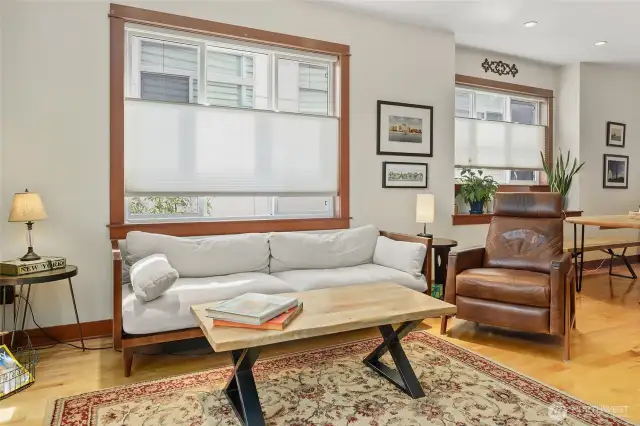 This is the south side of the living room.  Most windows are openable for great air circulation!