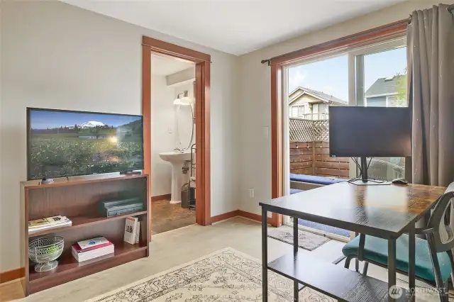 With the size of this 3rd bedroom you could just make it a TV room?  Podcast room?  Yoga Room?  The possibilities are endless!