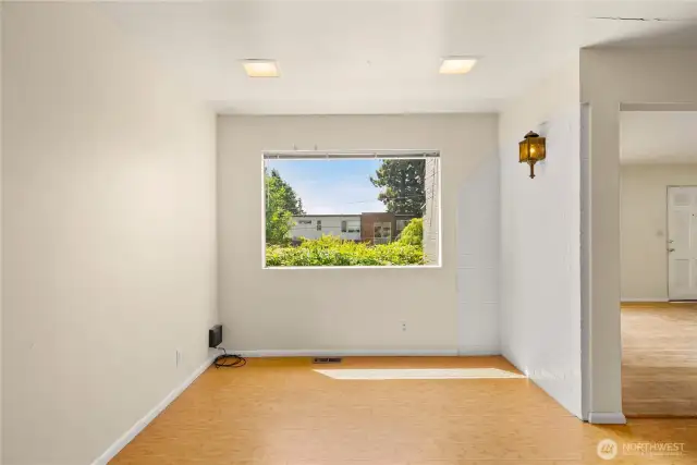Dining area adjacent to kitchen.