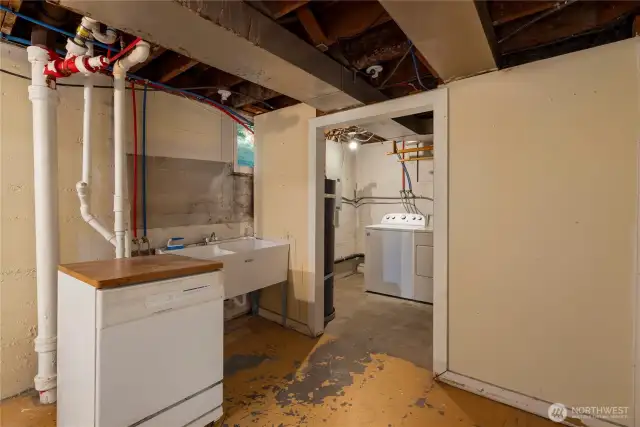 There are 2 unfinished rooms in the basement. Perhaps an opportunity for a 4th bedroom? (Buyer to verify)
