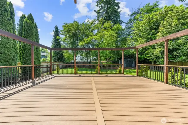 Extended Backyard Deck