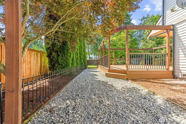 Side Gravel Perfect for a dog run & more!
