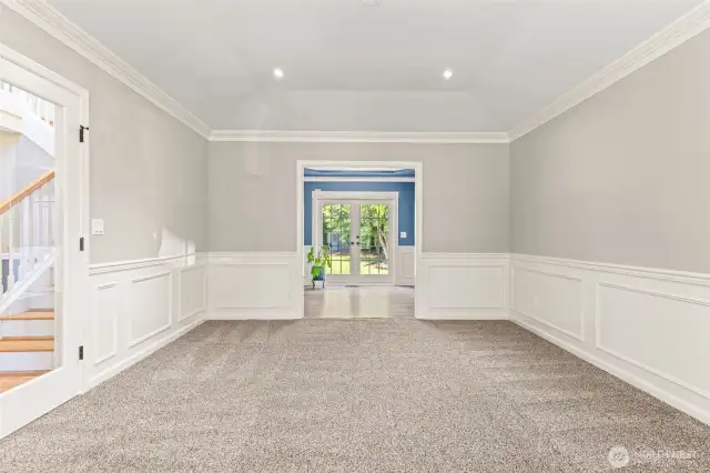 Living Room with French Doors