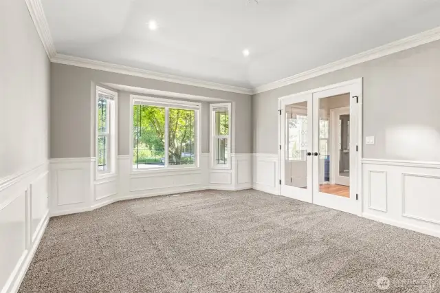 Living Room with French Doors
