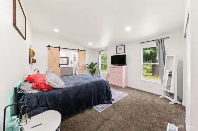 Primary Suite with Barn doors