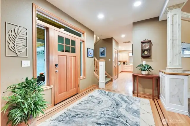Large entry into the open living area