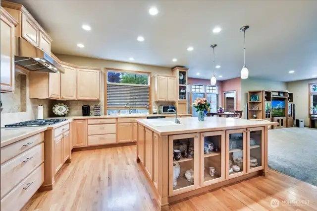 Large open kitchen