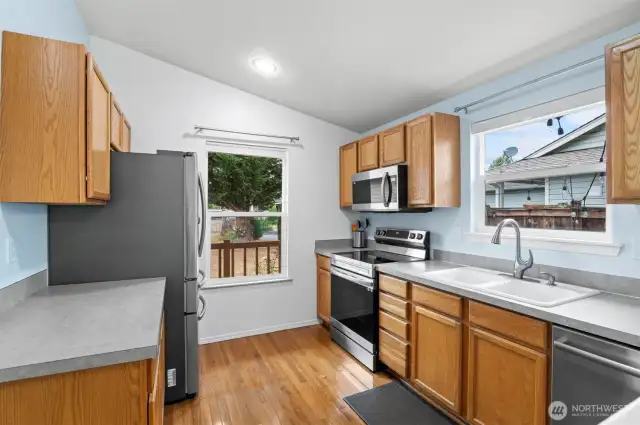 Modern and spacious, with plenty of room to cook and create.