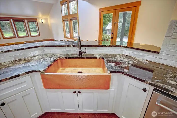 Slate-Splash, LED Lighting and Custom Cabinets~