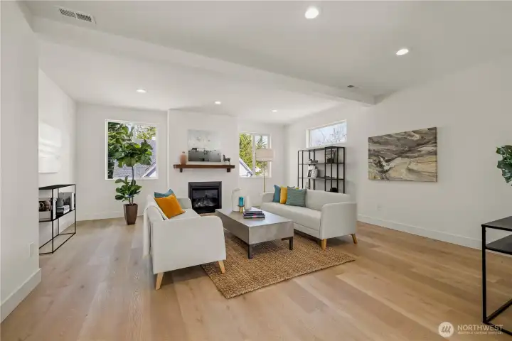 Virtual rendering of fireplace option