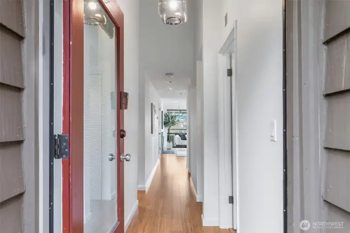 The home opens up nicely and you'll notice the natural light.