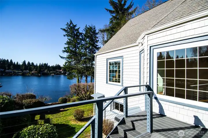 Bring your BBQ and Rockers! Updated deck maximizes the views