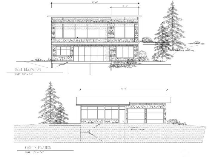 Elevation of Beach House/ADU Plan included with home purchase