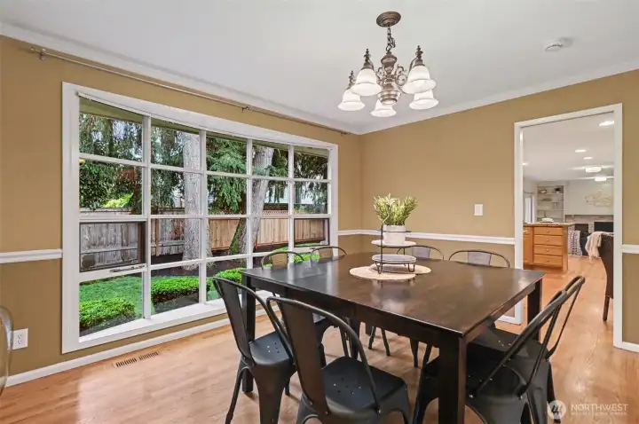 Another bay window with views of the backyard