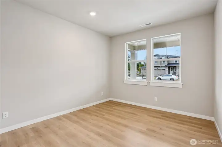 Lower-level bedroom or office, photos are representation only.