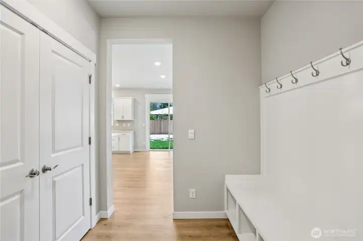 Handy mud room off garage with ample storage!