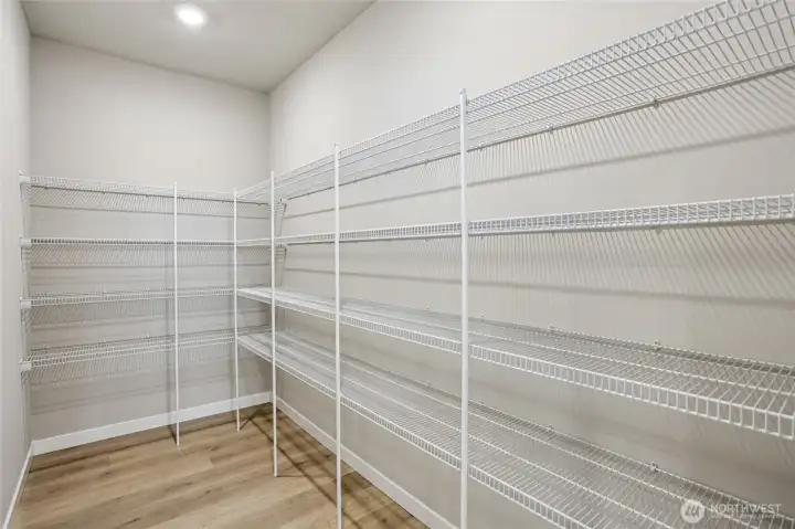 Huge walk in pantry!