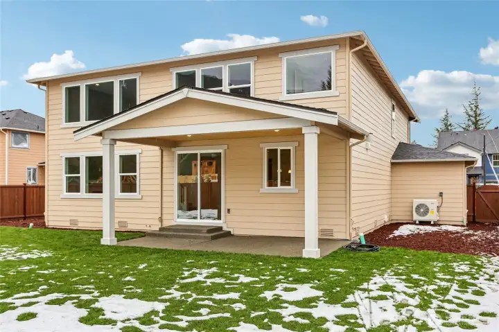 Full front and rear landscaping, sprinkler systems included. Photo is for representation purposes only.