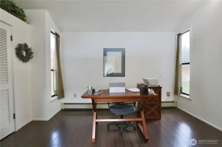 Second bedroom on main floor used as an office