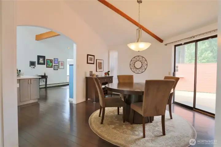 Dining off kitchen and living room