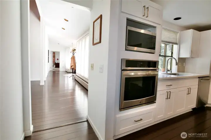 Looking back toward entry