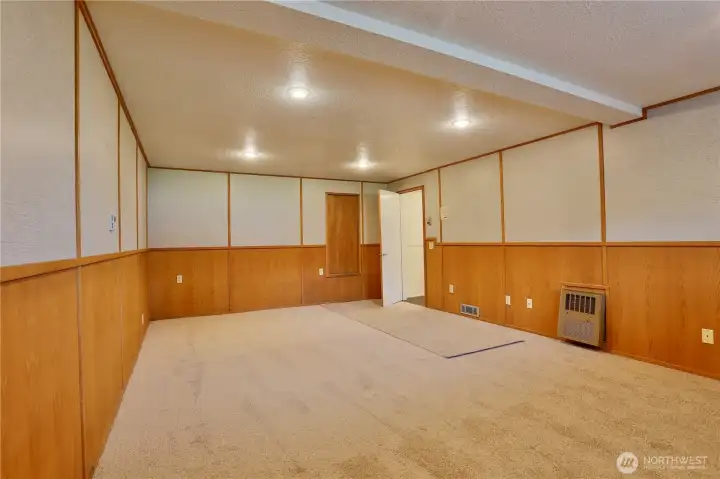 Nice size rec room