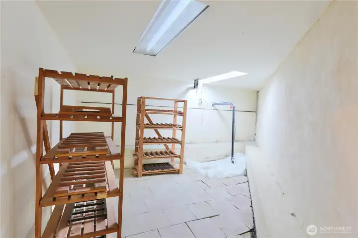 Wine seller access through rec room